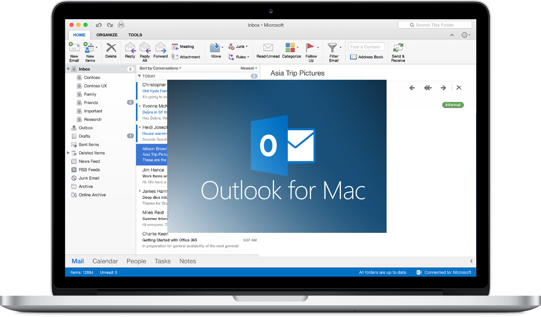 outlook for mac 2016 share caching